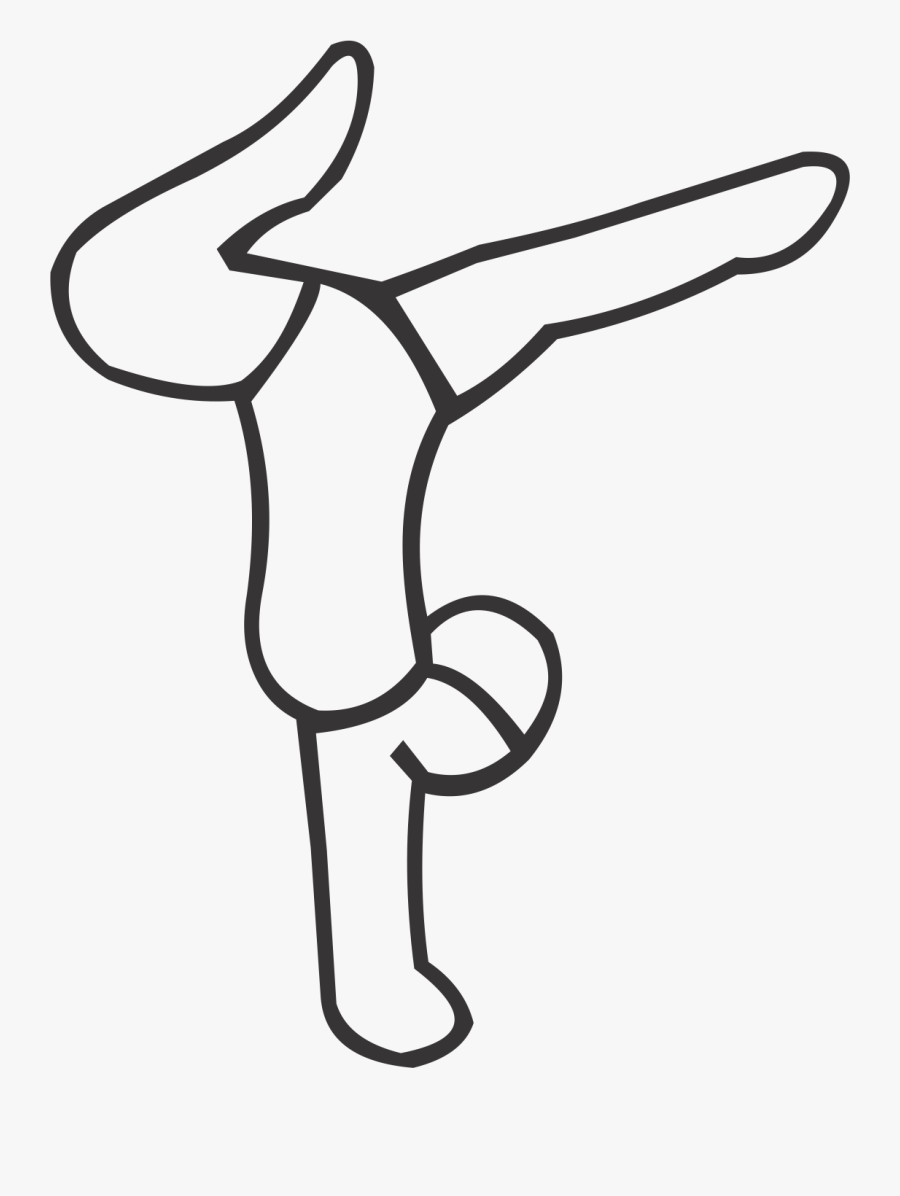 Female Gymnast, Transparent Clipart