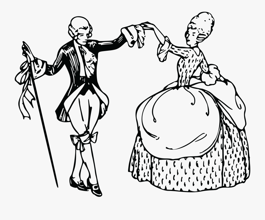 Burst Clipart Retro - Minuet Dance, Transparent Clipart