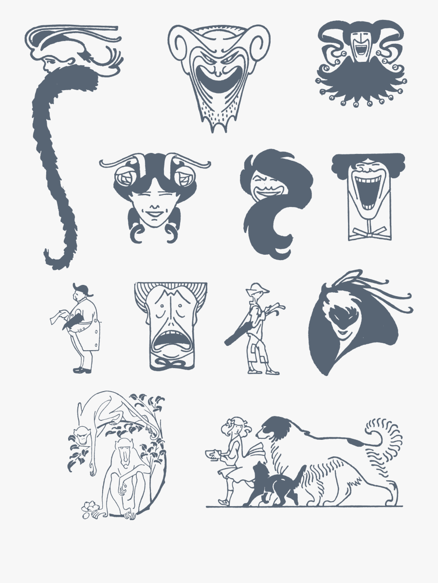 Line And White,organism,art,clip Hair,style - Art Nouveau Vektor Grafik, Transparent Clipart