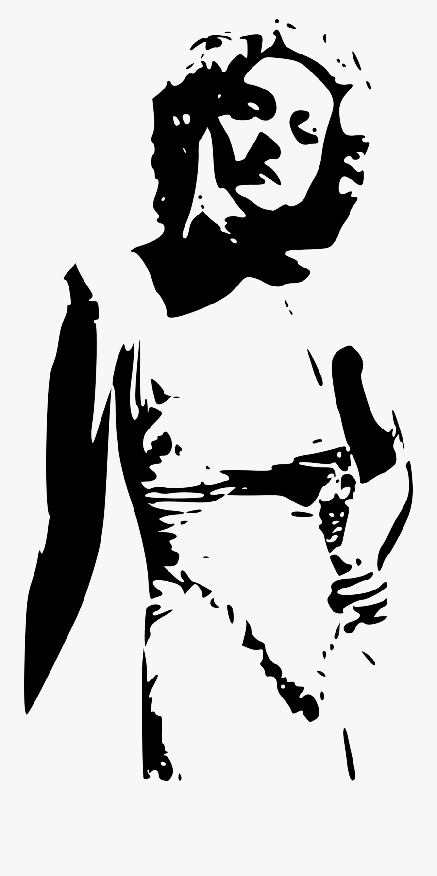 Standing Retro Woman Clip Arts - Queen Of Hearts Stencil, Transparent Clipart