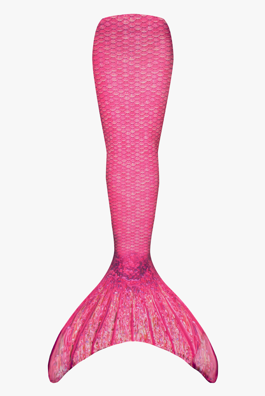 Pink Fin Fun Mermaid Tail, Transparent Clipart