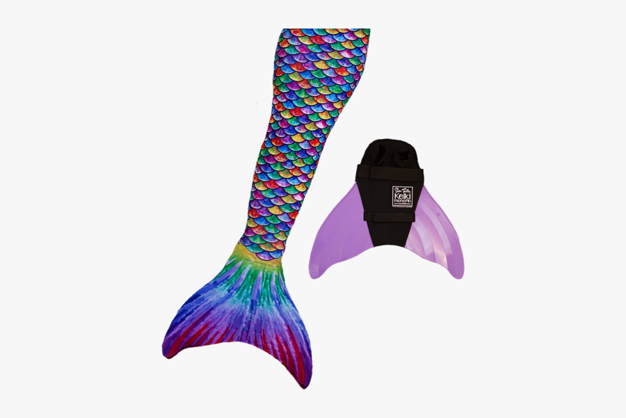 Rainbow Mermaid Tail, Transparent Clipart