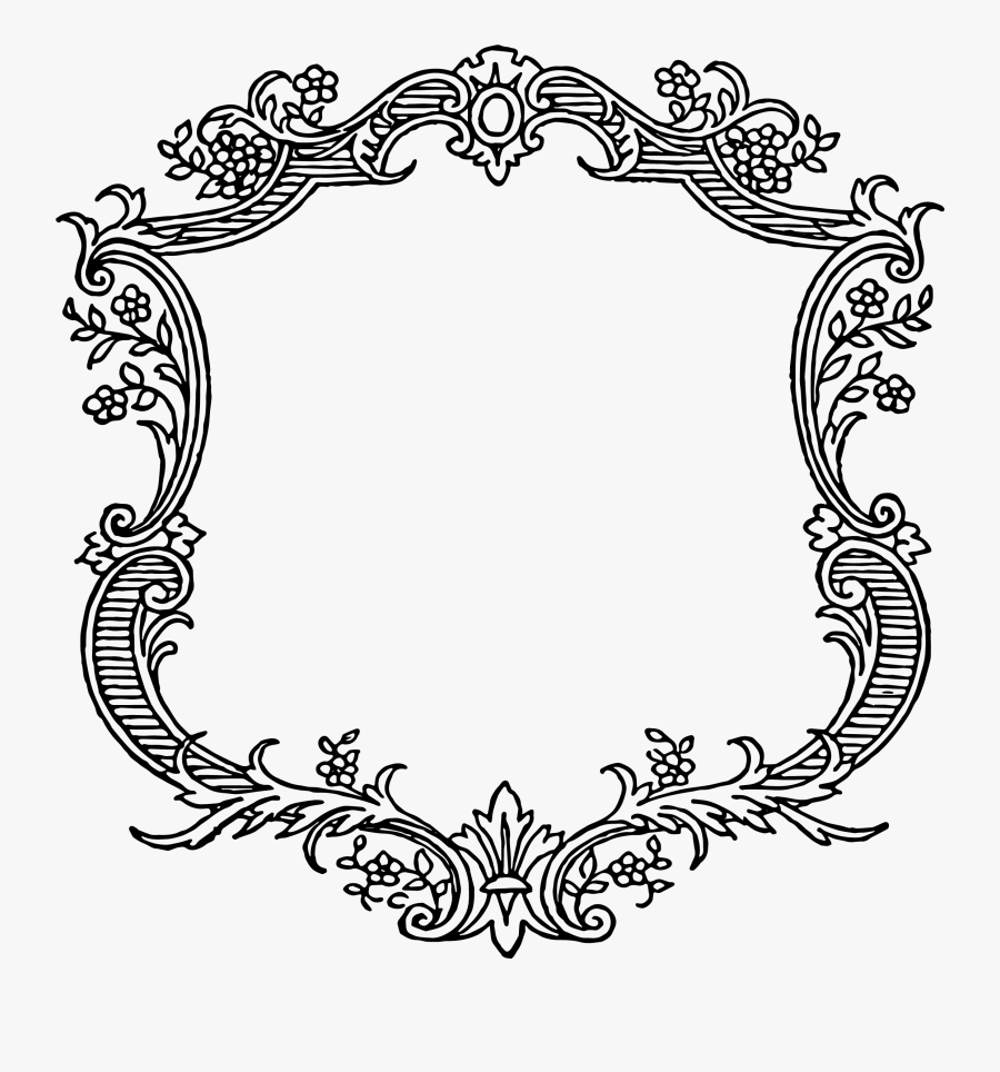 Deco Frame Art Nouveau - Borders Vintage Vector Png, Transparent Clipart