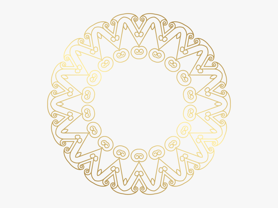 Transparent Spin Around Clipart - Circle Frame Gold Png, Transparent Clipart