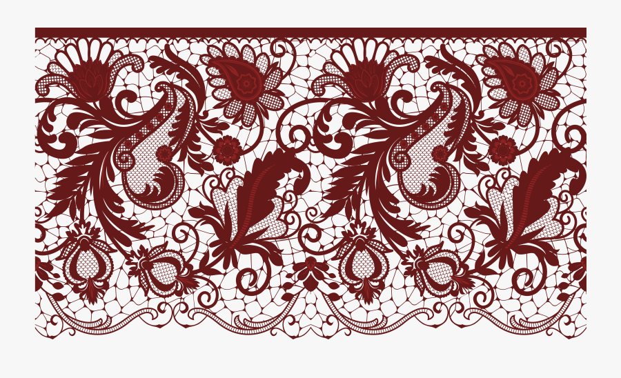 Wedding Invitation Lace Clip Art - Transparent Background Lace Png Transparent, Transparent Clipart