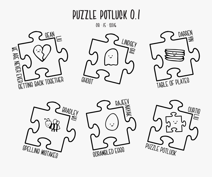 Before Puzzle Potluck 1, We Were Writing Puzzles As - Cartoon, Transparent Clipart