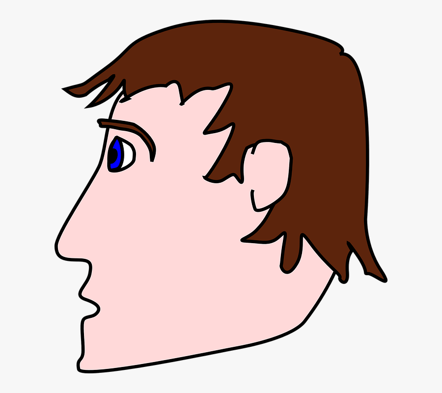Free Vector Head Man Side Clip Art - Pinhole Camera For Class 6, Transparent Clipart
