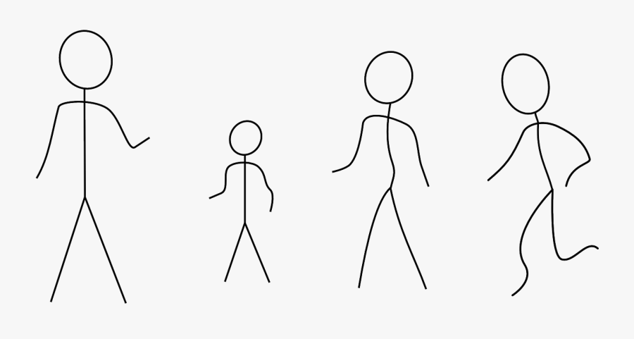 Family Gathering, Community Potluck - Stick Figures Clip Art, Transparent Clipart