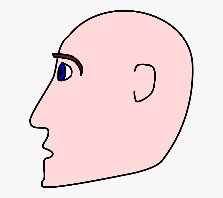Man Head Side Bald Svg Clip Arts - Transparent Loss Guy, Transparent Clipart