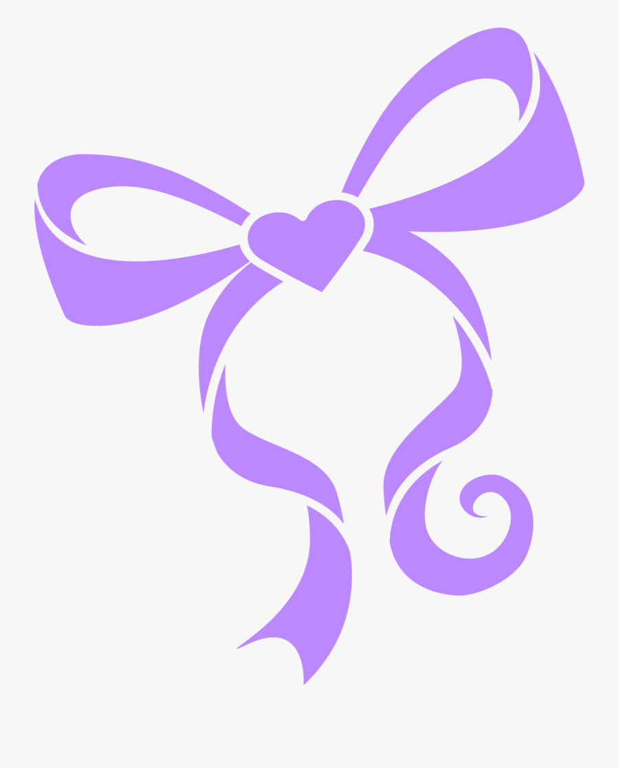 Purple Ribbon Clip Art - Fondos De Minnie Color Purpura, Transparent Clipart