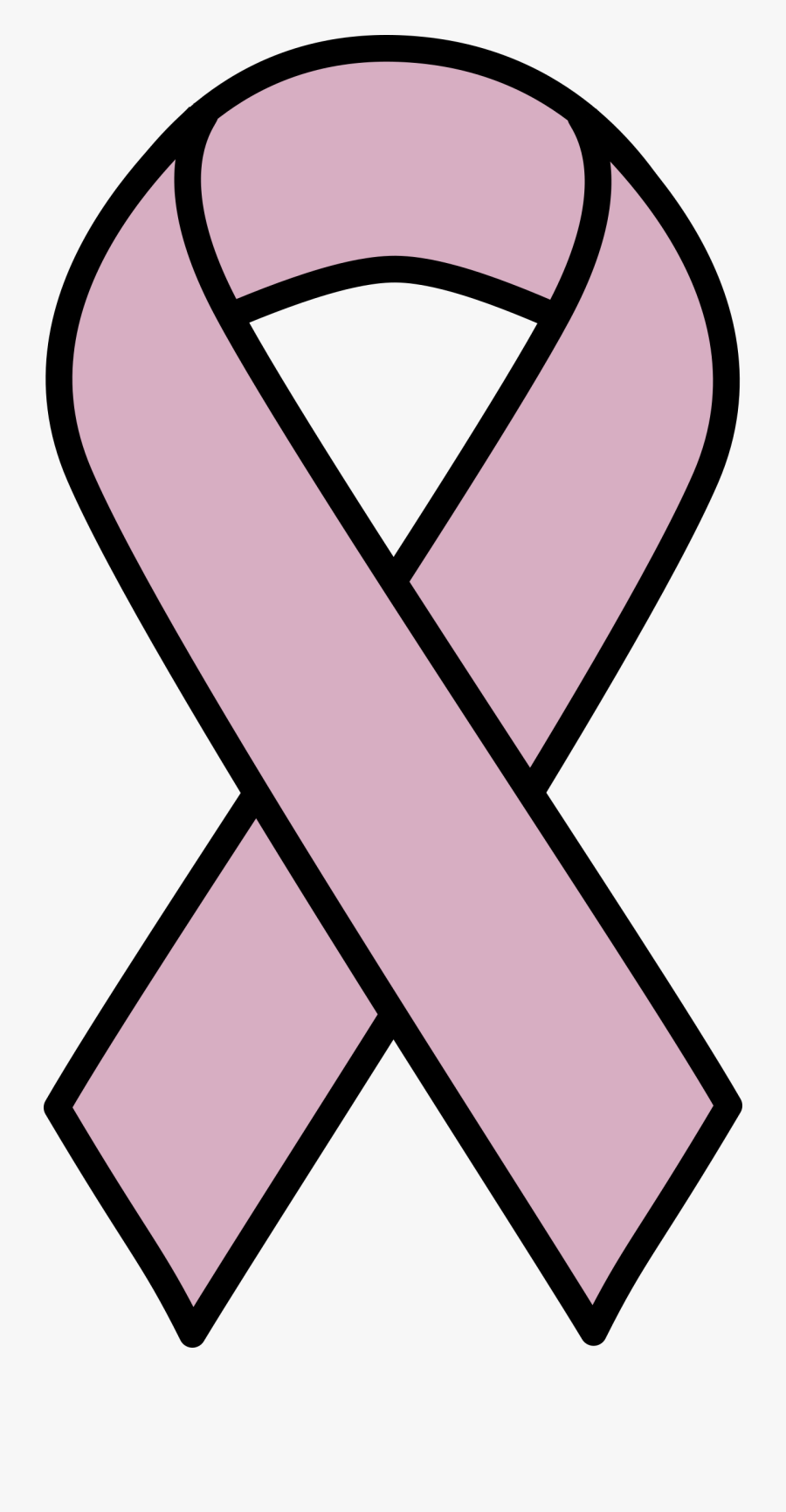 Lavender Ribbon For All Cancers - Clip Art Breast Cancer Ribbon, Transparent Clipart