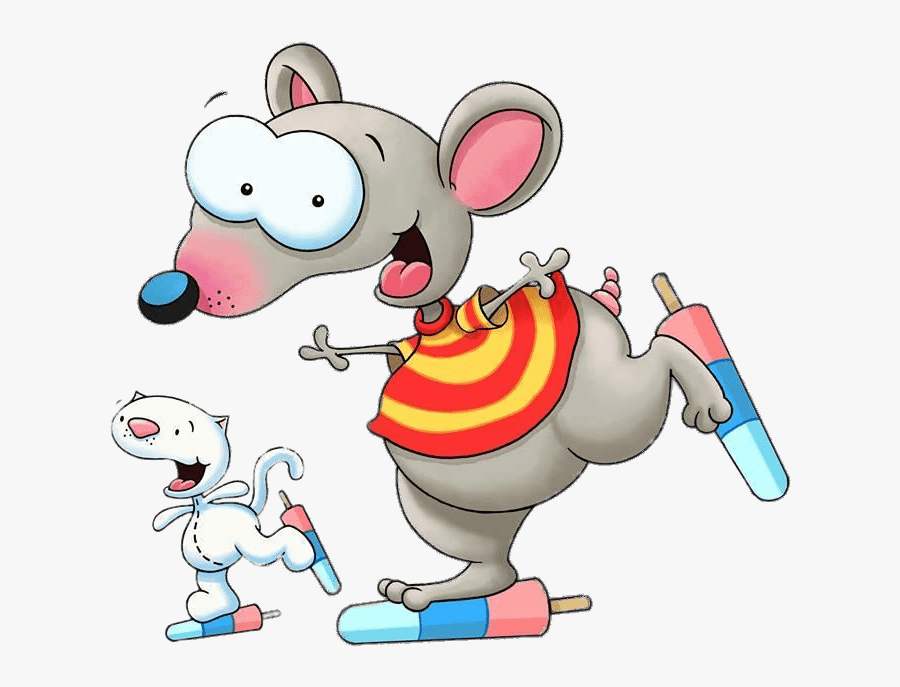 Toopy & Binoo Ice Skating - Toopy And Binoo Transparent, Transparent Clipart