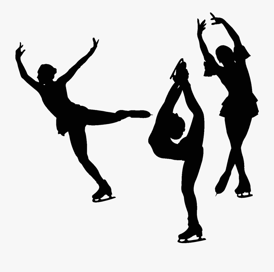 Ice Skating Figure Skating Isketing Roller Skating - Figure Skater Silhouette Png, Transparent Clipart