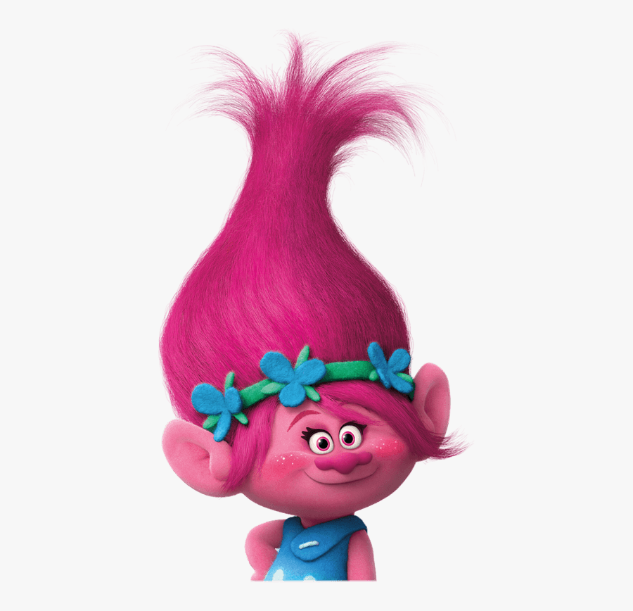 Clip Art Fundo Trolls - Princess Poppy Trolls Pink, Transparent Clipart