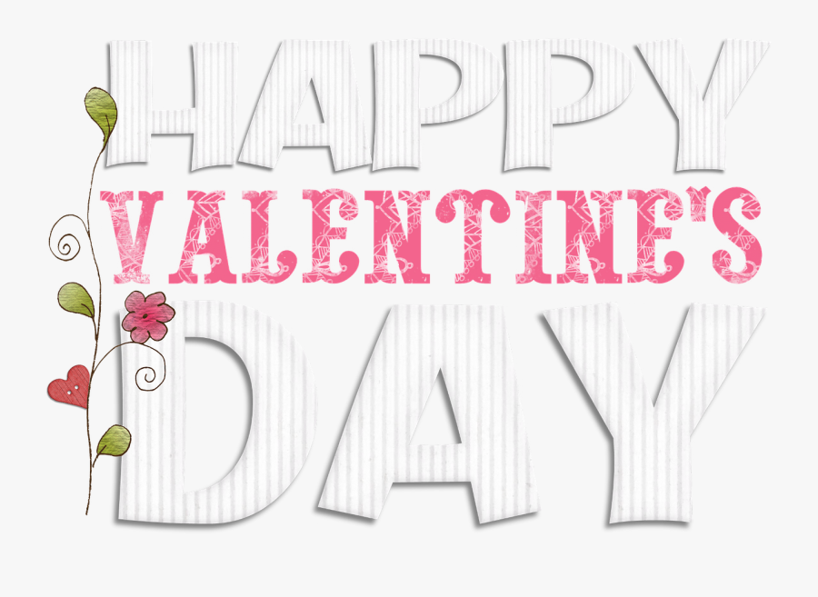 Valentine, Day, Happy Valentine"s Day, Message, Pink - Illustration, Transparent Clipart