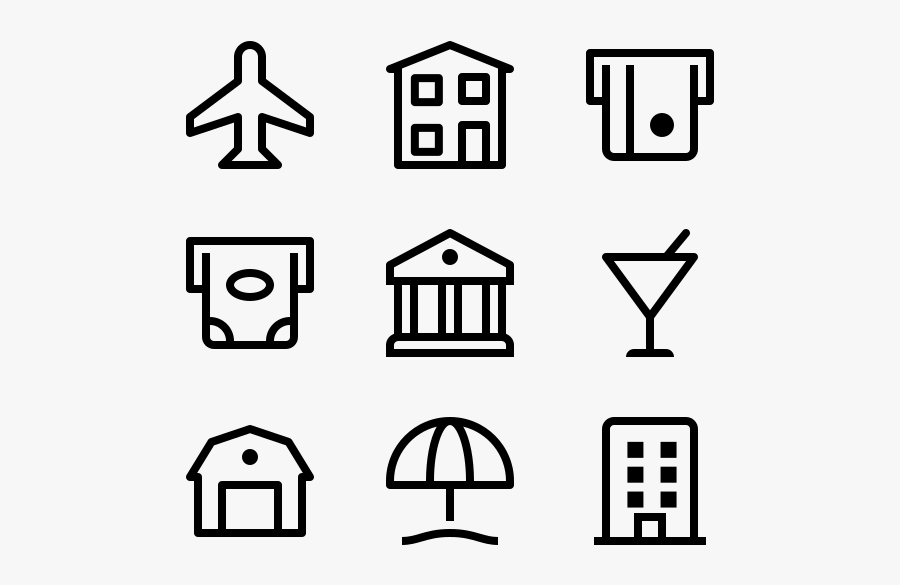 Places Wayfinding - Printing Icons, Transparent Clipart