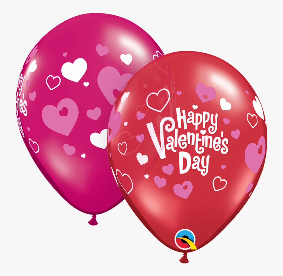 Latex Valentines Day Balloon, Transparent Clipart