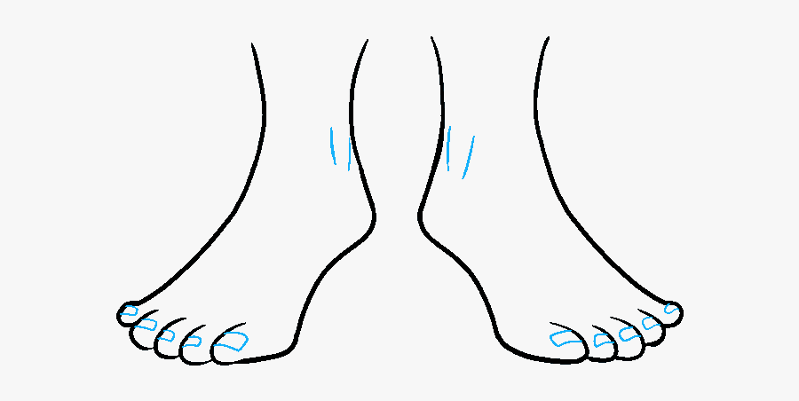 How To Draw Feet, Transparent Clipart