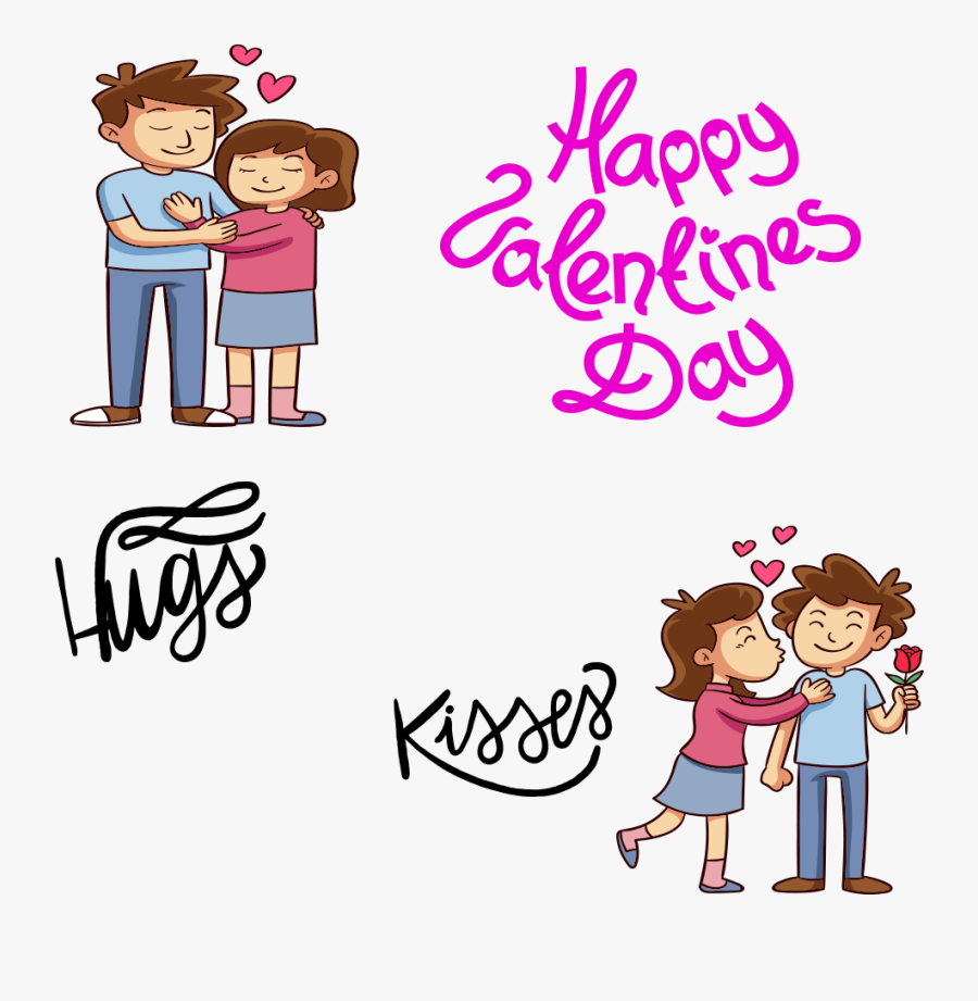 Happy Valentines Day Png Image - Cartoon, Transparent Clipart