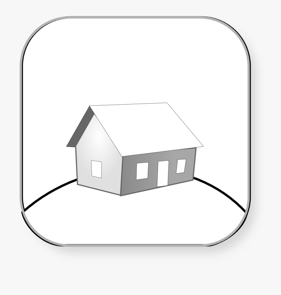 Sweet Home Black White Clipartist - House, Transparent Clipart