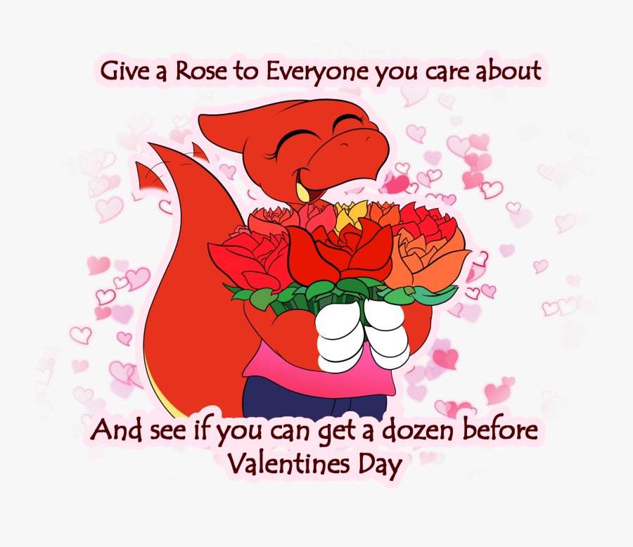 ~happy Valentines Day, Please Have A Rose~ - Swedish Tomte, Transparent Clipart