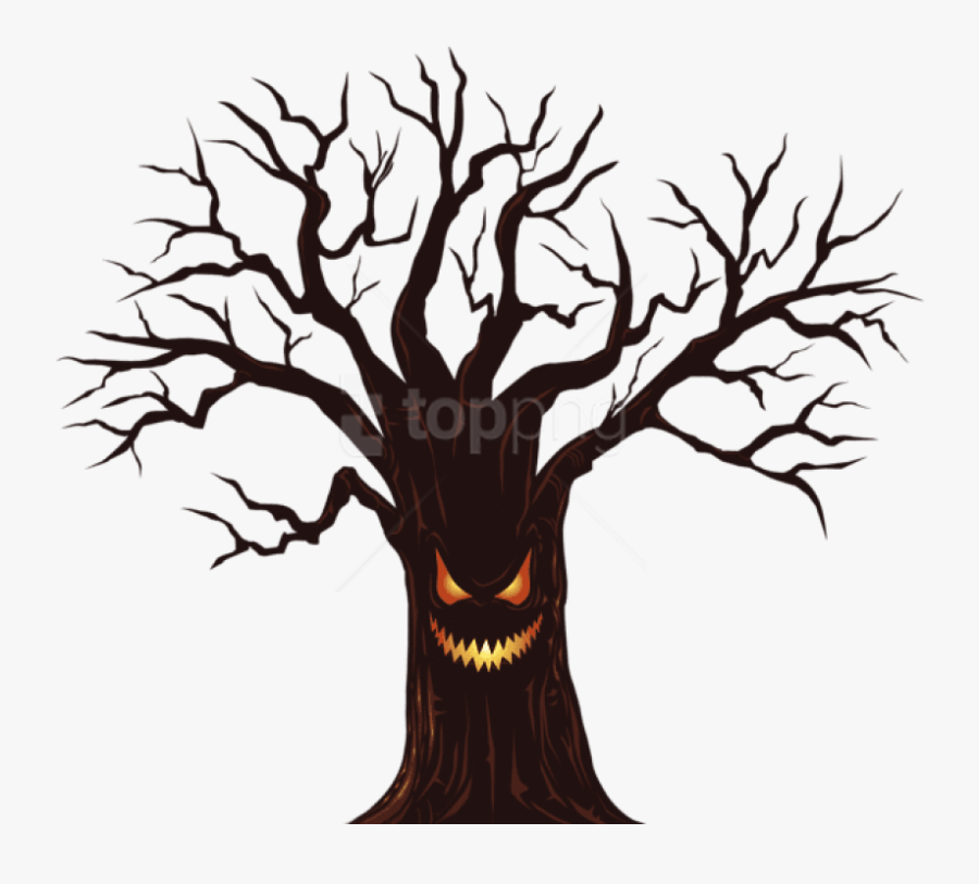 Tree,branch,woody Art,plant Stem,art - Happy Halloween Day 2018, Transparent Clipart
