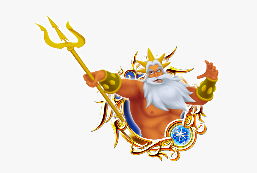 Custom Medals King Triton By Triples Art - King Triton Little Mermaid, Transparent Clipart