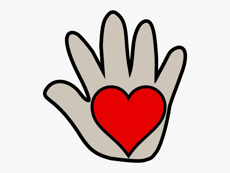 Hi Kissing Hand 2 Clip Art At Vector Clip Art - Hand With Heart Clipart, Transparent Clipart