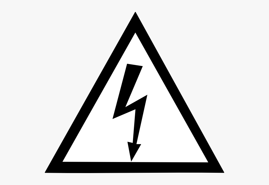 Insulation - Clipart - Hazard Symbol Black And White, Transparent Clipart