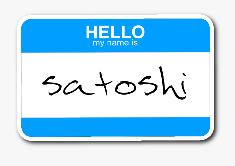 Clip Strap Name Tag - Hello My Name, Transparent Clipart