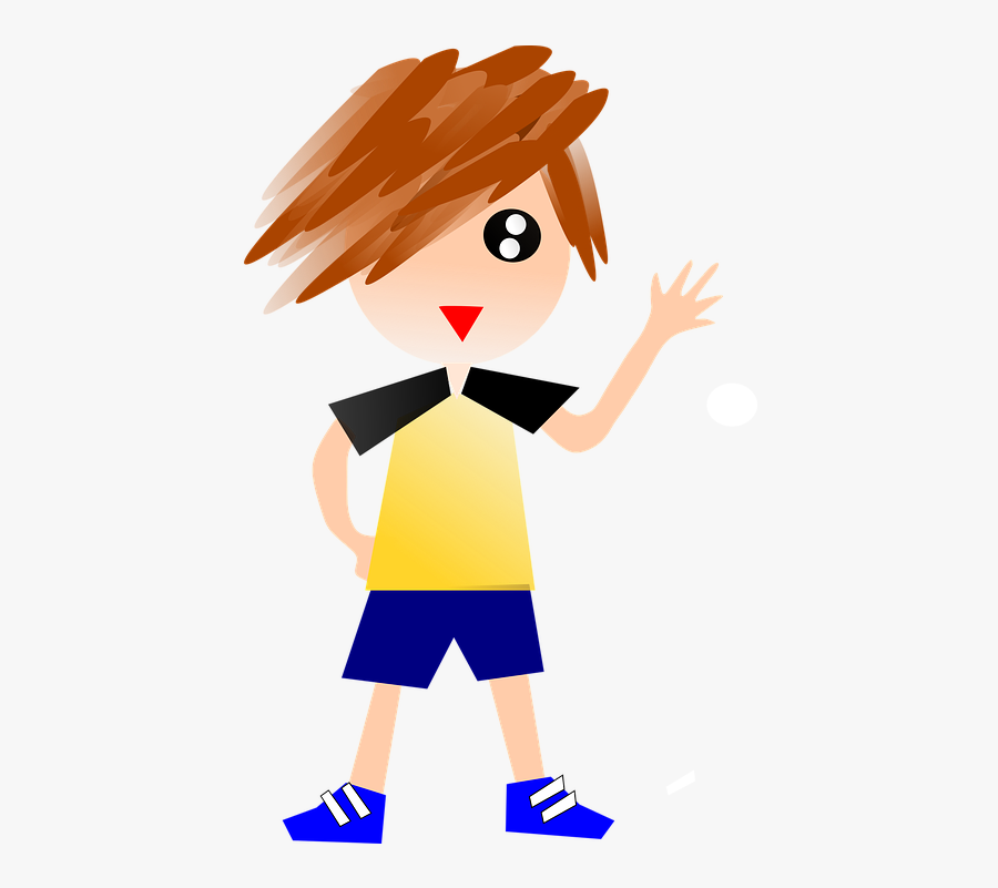 Boy Soccer Player Sportive - Carton Boy, Transparent Clipart