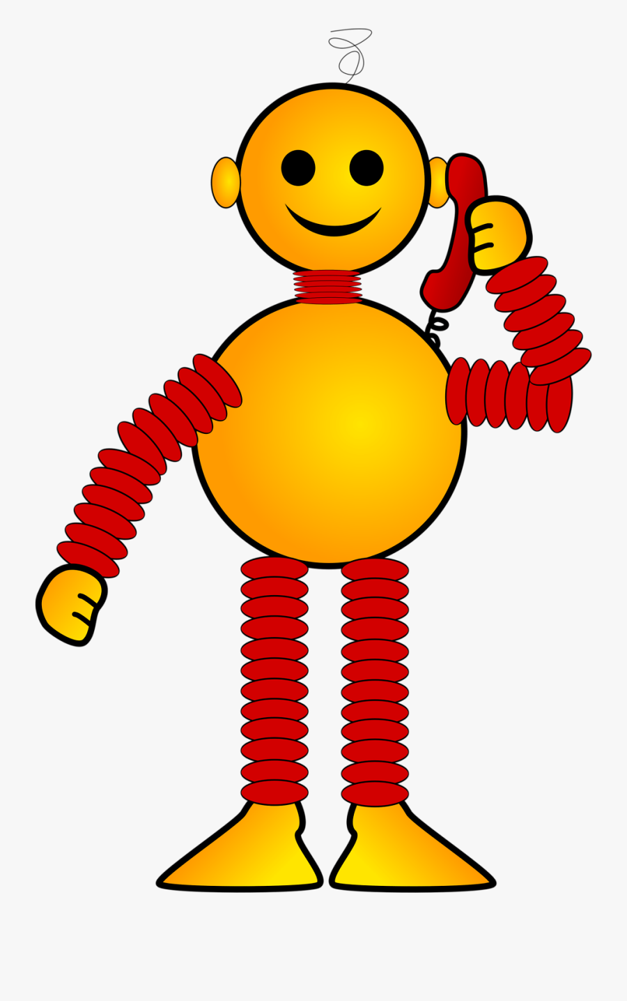 Waving-hello - Cartoon Boy Robot Clipart, Transparent Clipart