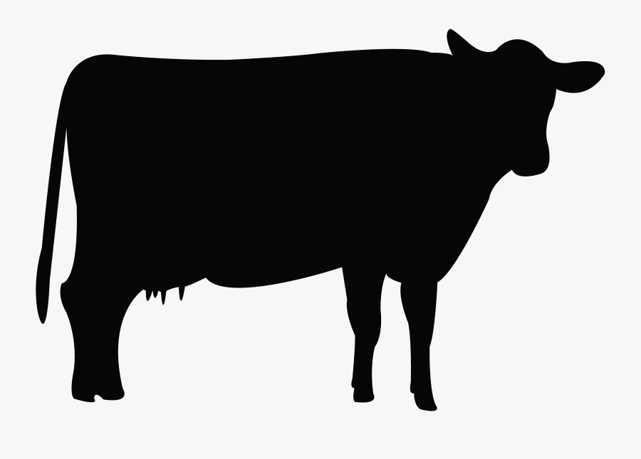 Clip Art Cattle Pictures Free - Farm Animal Silhouettes Clipart, Transparent Clipart