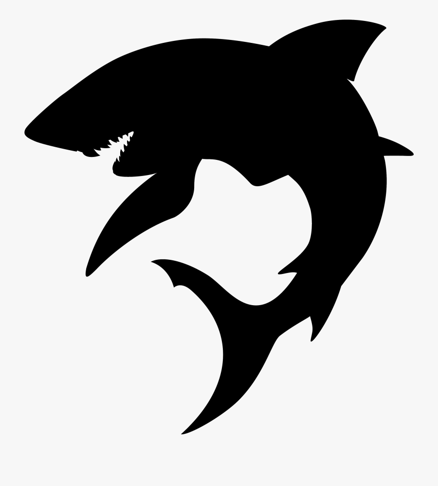 Shark Fin Soup Silhouette Hammerhead Shark Great Hammerhead - Shark Silhouette, Transparent Clipart