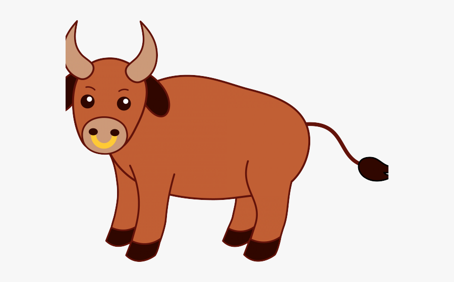 Transparent Cow Clipart - Cartoon Bull Clipart Png Transparent, Transparent Clipart