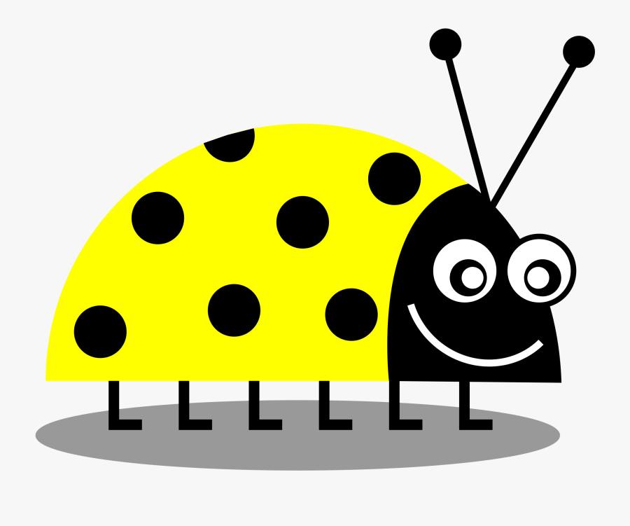 Clipart Free Download Ladybug Big Image Png - Yellow Lady Bug Drawing, Transparent Clipart