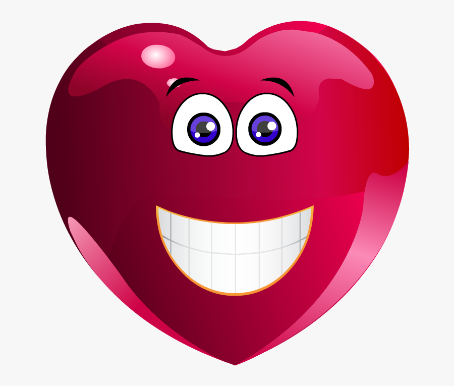 Emoji Clipart ~ Jewels Art Creation - Heart Smiley Clip Art, Transparent Clipart
