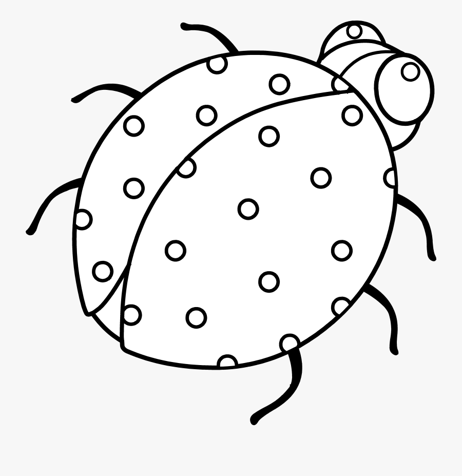 Ladybug Coloring Page Clip Art - Clip Art, Transparent Clipart