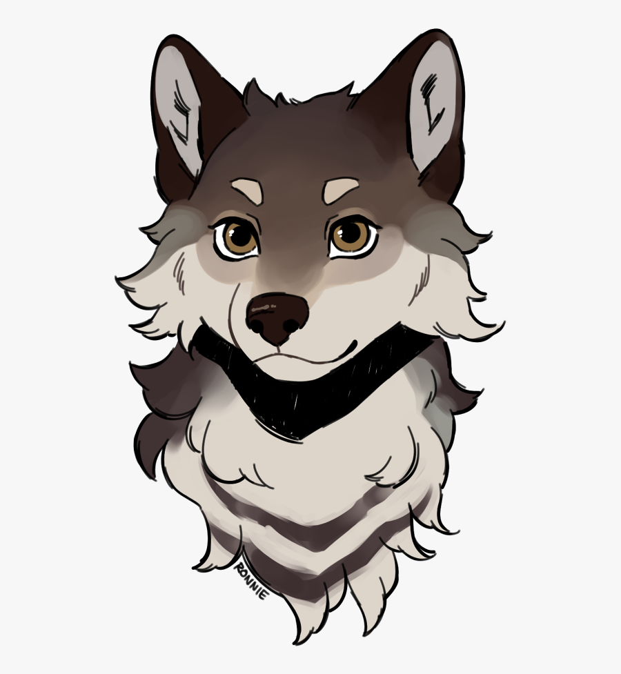 In A Future World As An Unregistered Genetic Creation, - Wolf Fursona Face, Transparent Clipart