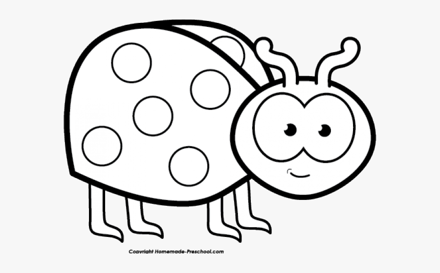 Ladybug Flying Cliparts - Lady Bug Black And White, Transparent Clipart
