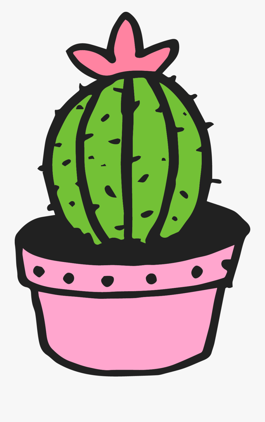 Scalable Vector Graphics Cactaceae Clip Art - Cactus Cartoon Png, Transparent Clipart