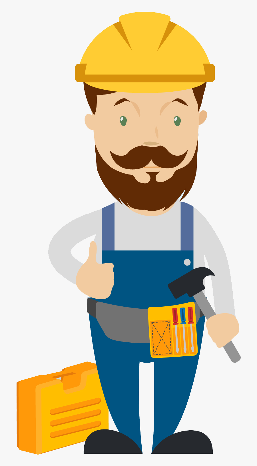 Graphic Free Stock Carpenter Clipart Skilled Worker - Carpenter Png, Transparent Clipart