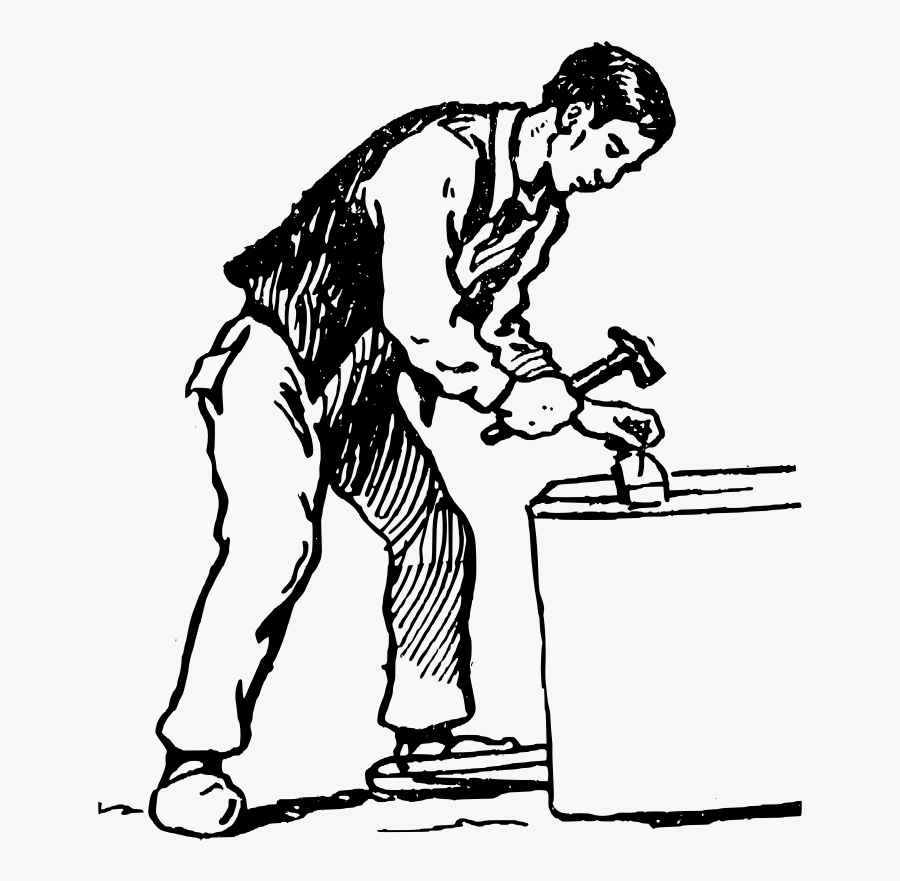 Carpenter - Carpenter Clipart Black And White, Transparent Clipart