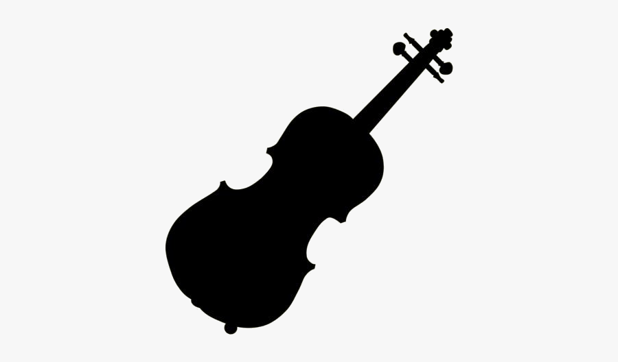 Transparent Cello Instrument Silhouette, Png Clip Art - Violin Clipart, Transparent Clipart