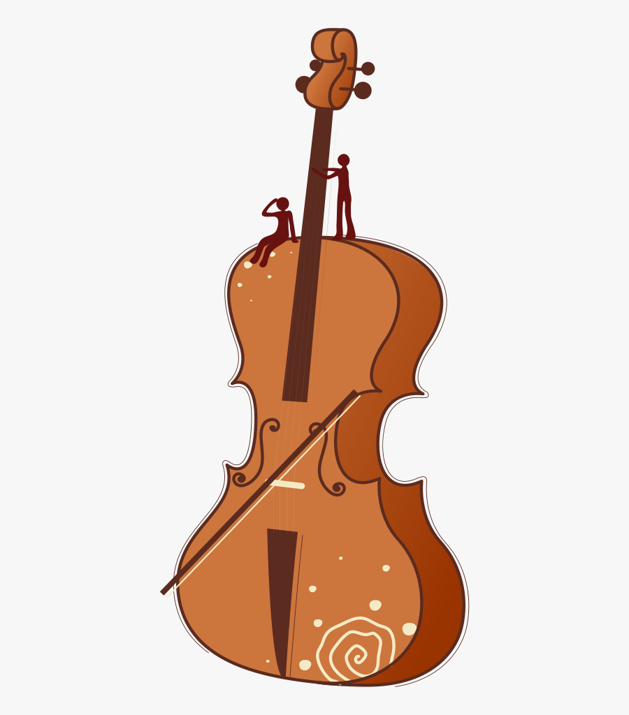 Transparent Violin Clipart Png - Cartoon Cello Png, Transparent Clipart