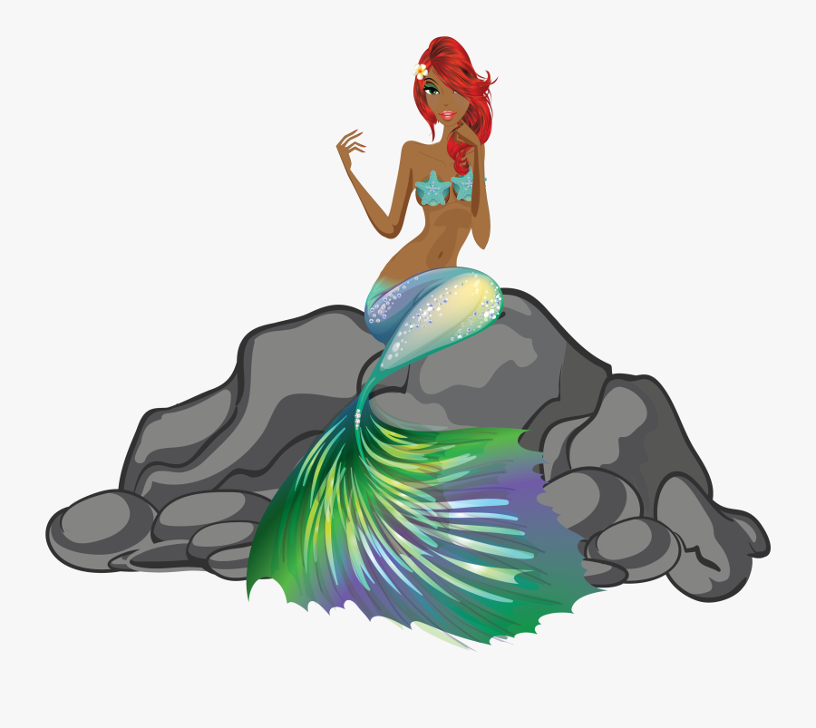 Mermaid Clip Art And Digital Paper, Fantasy Mermaid - Jal Pari Png, Transparent Clipart