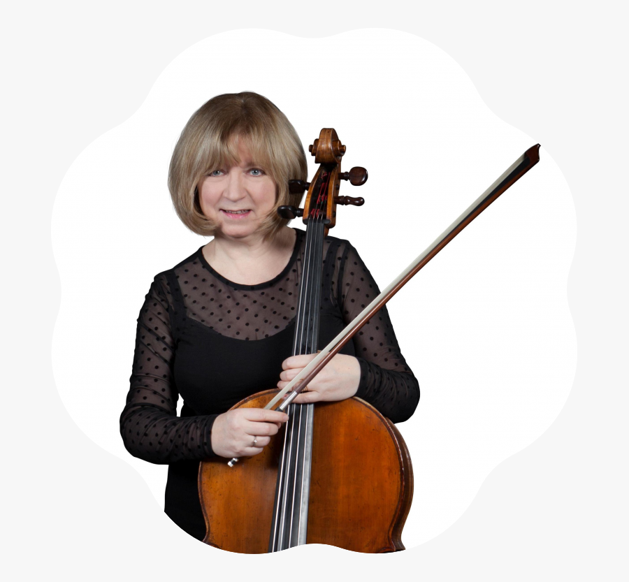 Clip Art Man Playing Cello - Violin, Transparent Clipart