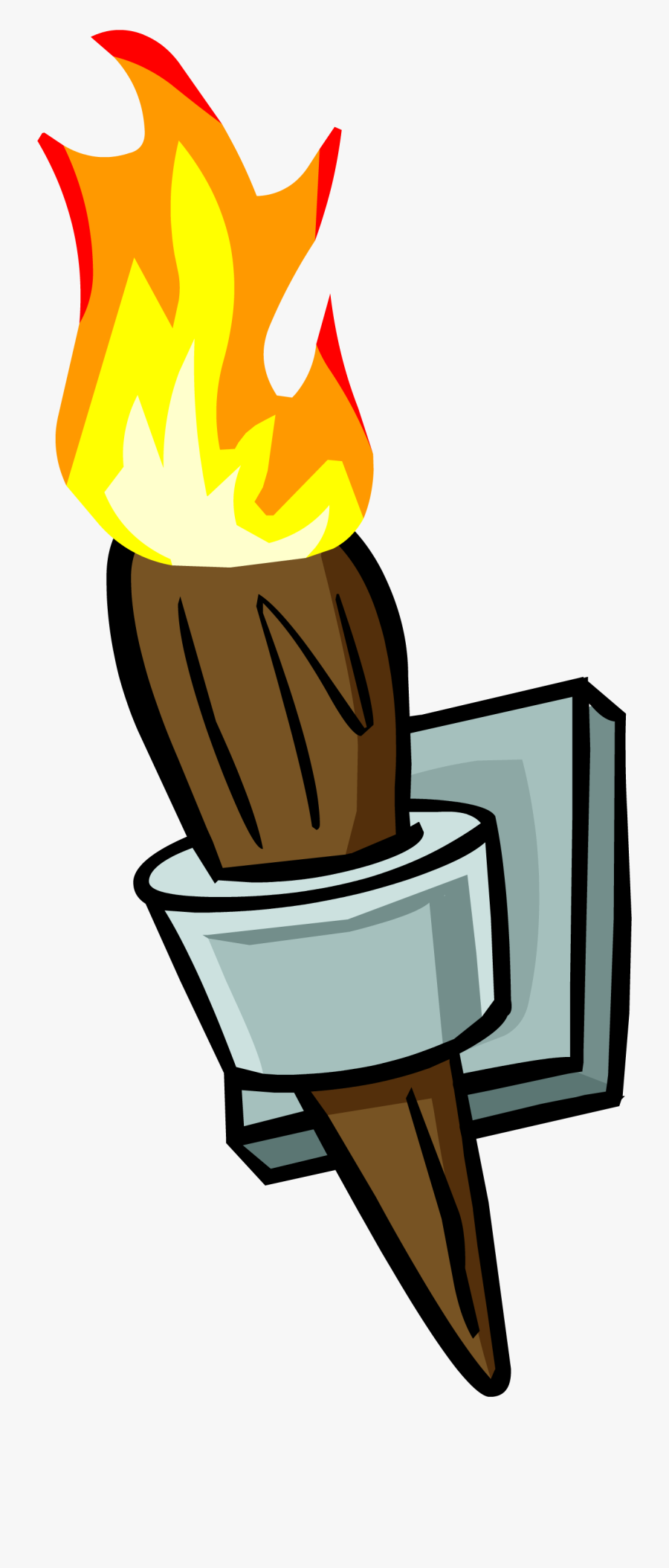 Torch Clipart - Wall Torch Png, Transparent Clipart