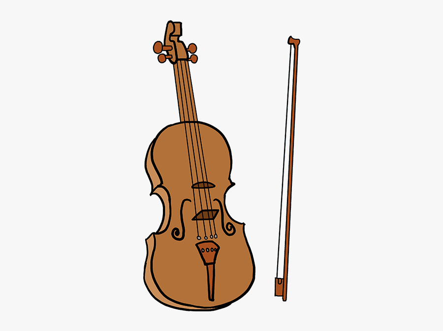 How To Draw A Violin, Transparent Clipart