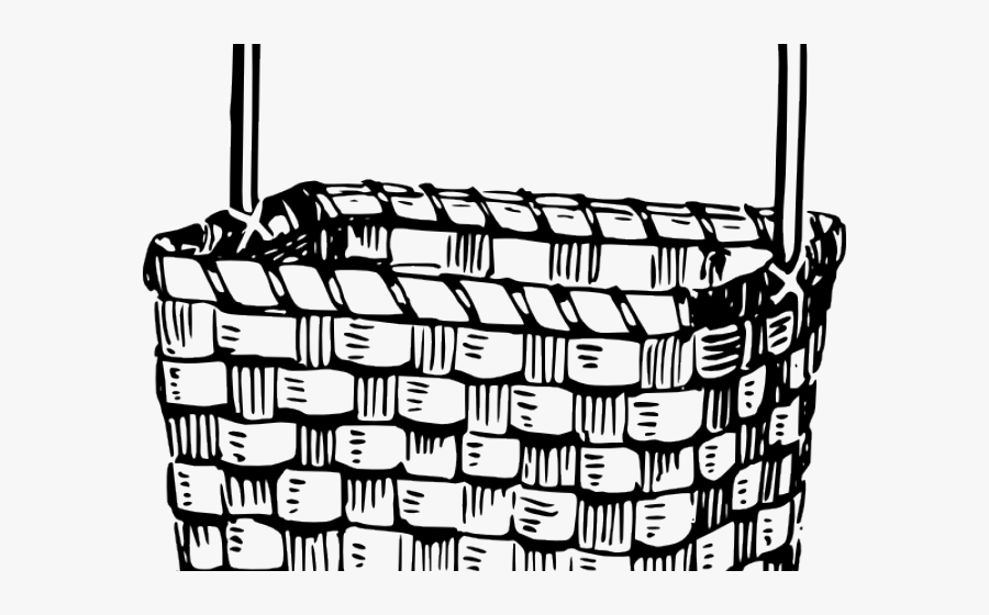 Transparent Carpenter Clipart Black And White - Hot Air Balloon Basket Drawing, Transparent Clipart
